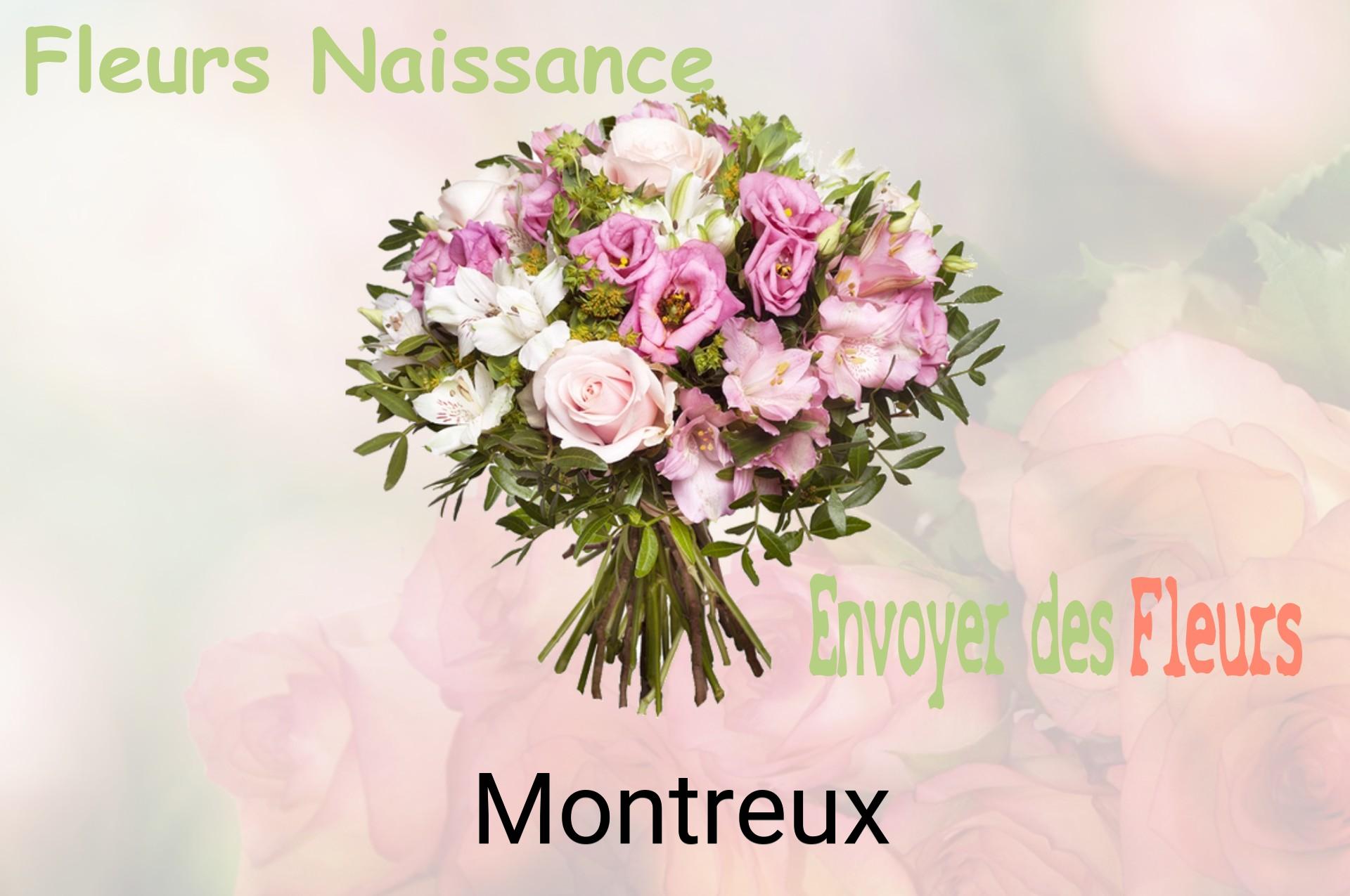Bouquet de fleurs de naissance livré à Montreux