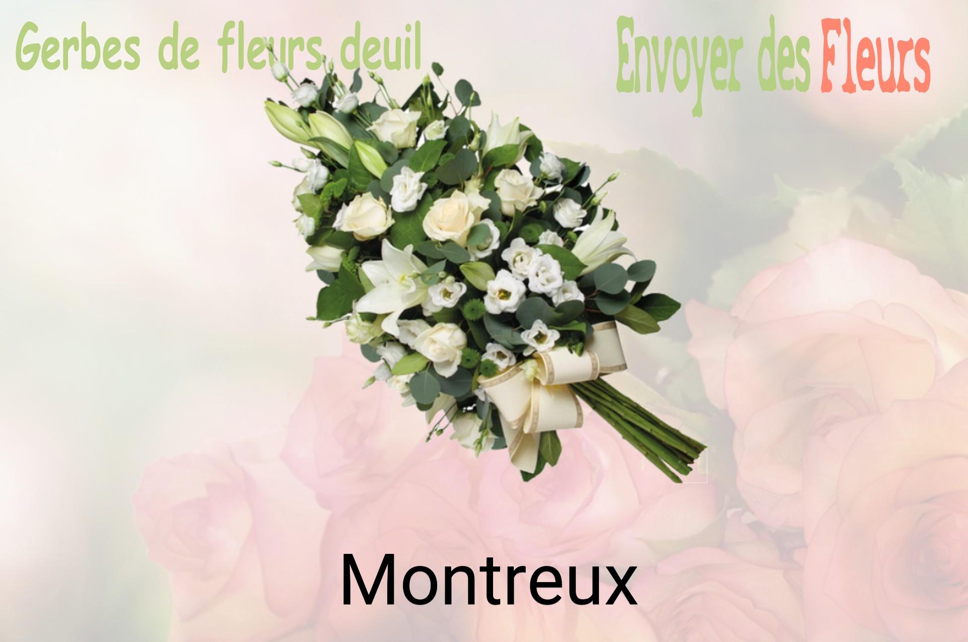 Gerbe de fleurs de deuil livrée à Montreux